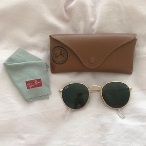 Ray-Ban Round Sunglasses RB3447 Gold